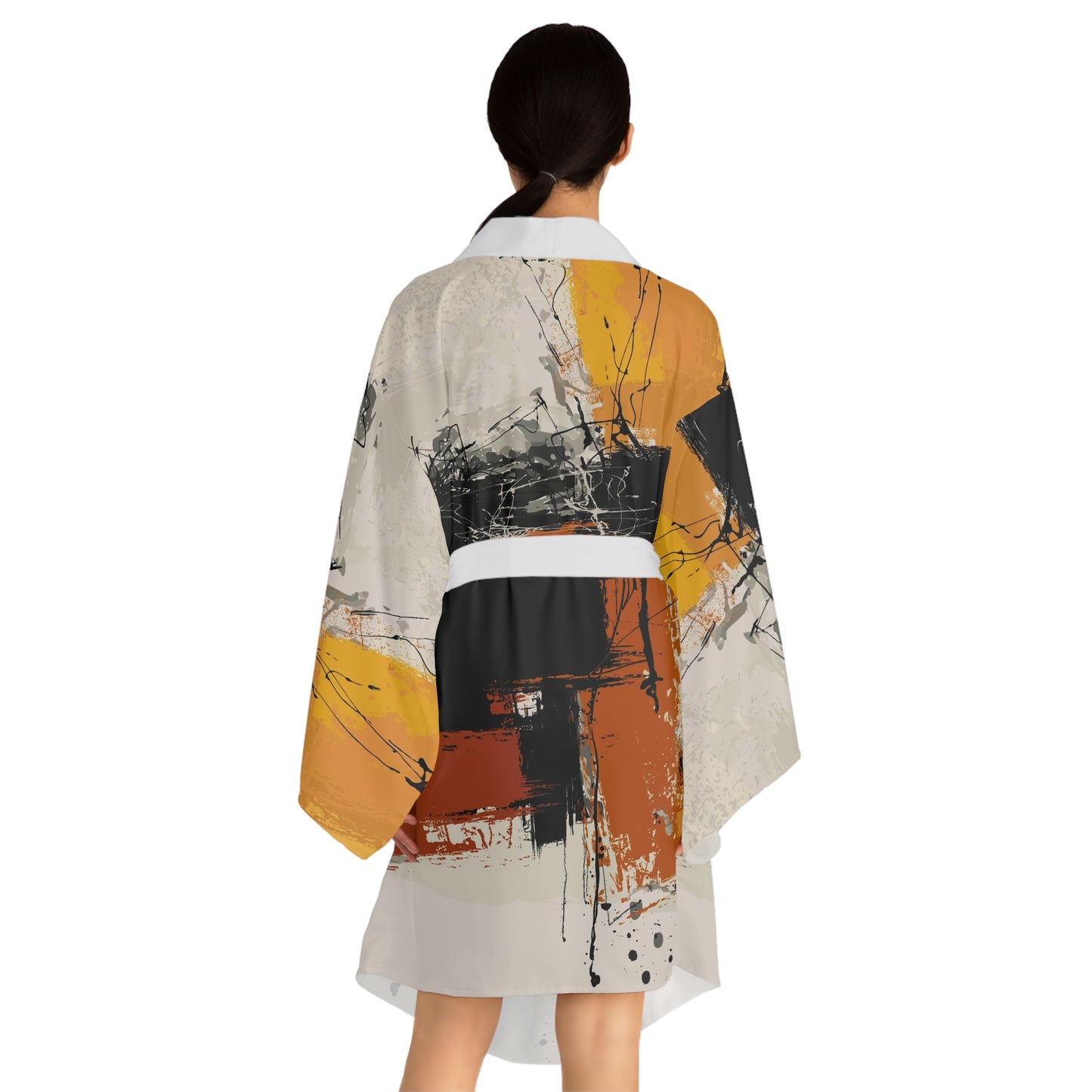 Long Sleeve Kimono Robe (AOP)