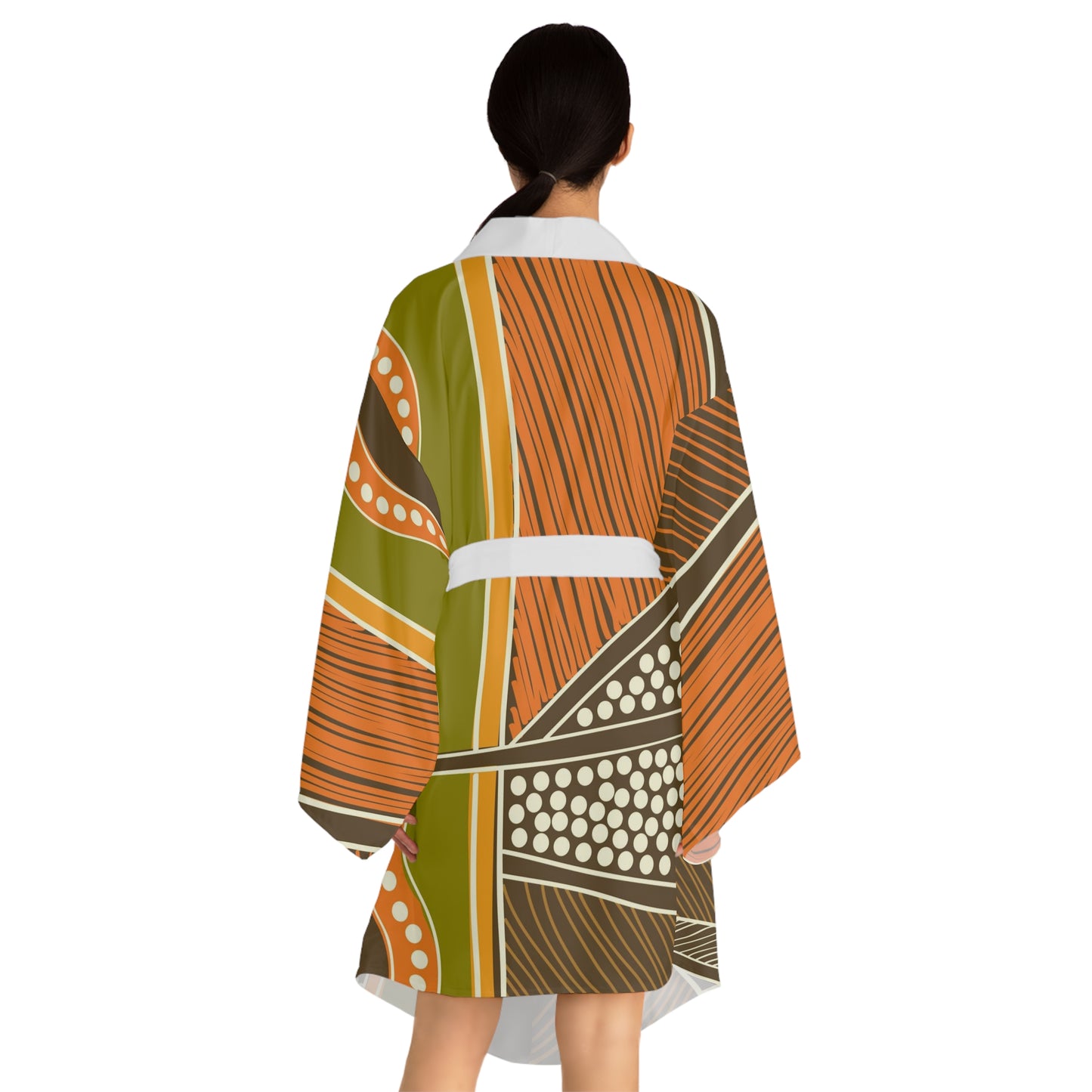 Long Sleeve Kimono Robe (AOP)