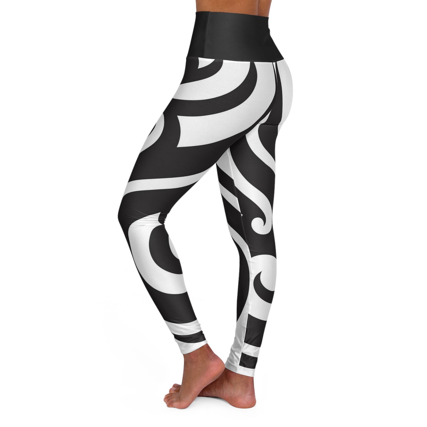 Maori High Waisted Yoga Leggings (AOP)